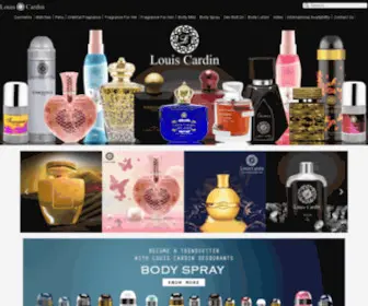 Louiscardin.com(The World of Fragrances) Screenshot