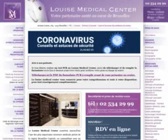 Louise-Medicalcenter.be(Centre Médical Louise Medical Center) Screenshot