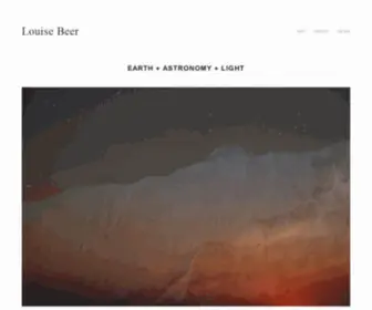 Louisebeer.com(Artist and curator/ earth) Screenshot