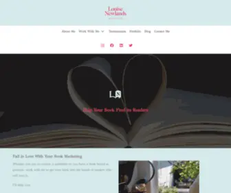 Louisenewlands.com(Book Marketing Services) Screenshot