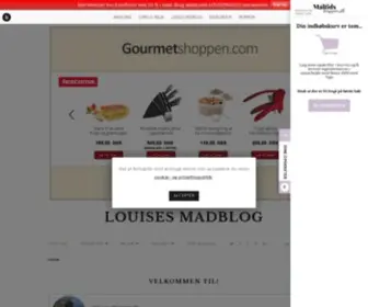 Louisesmadblog.dk(Louises Madblog) Screenshot