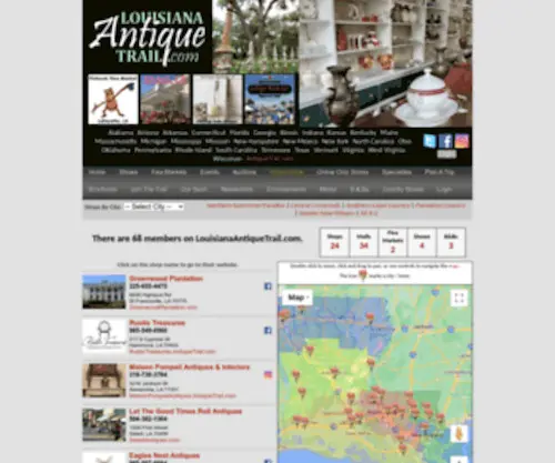 Louisianaantiquetrail.com Screenshot