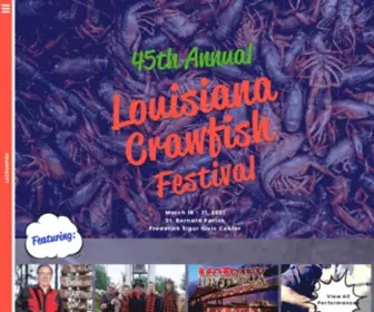 Louisianacrawfishfestival.com(Crawfish) Screenshot