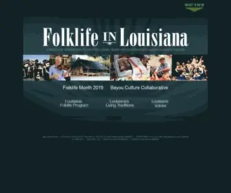 Louisianafolklife.org(Folklife in Louisiana) Screenshot
