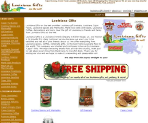 Louisianagifts.net(Louisiana Gifts on the Net) Screenshot