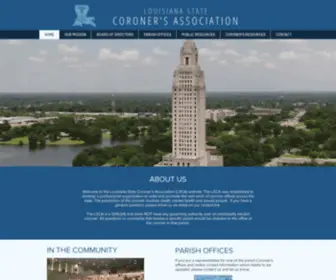 Louisianasca.org(Louisiana State Coroner's Association) Screenshot