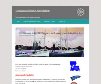 Louisianashrimp.org(Louisiana Shrimp Association) Screenshot