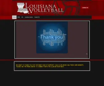 Louisianavolleyball.net(Home) Screenshot