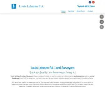 Louislehmanpa.com(Land Surveyors) Screenshot