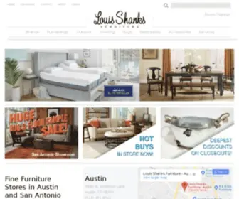 Louisshanksfurniture.com(Furniture Stores in Austin and San Antonio) Screenshot