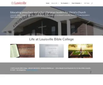 Louisvillebible.net(Louisville Bible College) Screenshot