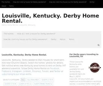 Louisvillederbyhomerental.com(Louisville, Kentucky) Screenshot