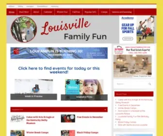 Louisvillefamilyfun.net(Louisville Family Fun Events & Things to Do) Screenshot