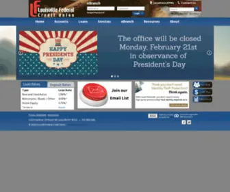 Louisvillefcu.com(Louisville Federal Credit Union) Screenshot