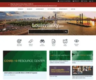 Louisvilleky.gov(Louisville-Jefferson County Metro Government) Screenshot