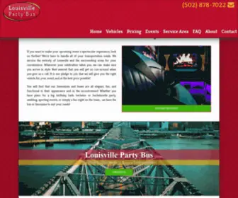 Louisvillepartybus.net(Louisville Party Bus) Screenshot