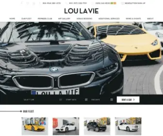 Loulavie.com(Exotic & Luxury Car Rental Miami) Screenshot