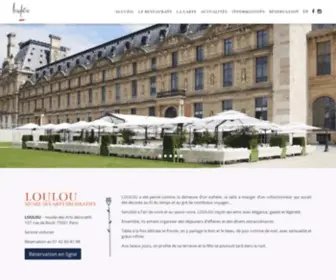 LouLou-Paris.com(LouLou Restaurant Bar Paris) Screenshot