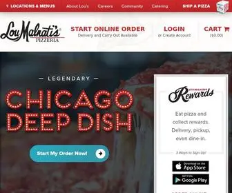 Loumalnatis.com(Lou Malnati's Pizzeria) Screenshot
