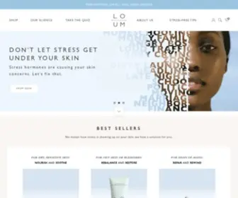 Loumbeauty.com(LOUM Beauty of Calm) Screenshot