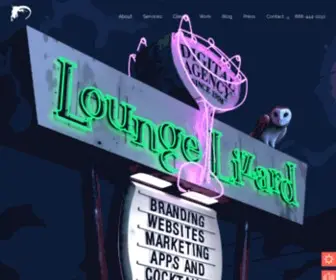 Loungelizard.com(Web Design & Development) Screenshot