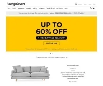 Loungelovers.com.au(Sofas, Lounges & Designer Furniture) Screenshot