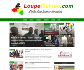 Loupeguinee.com(L'infos dans toute sa dimension) Screenshot