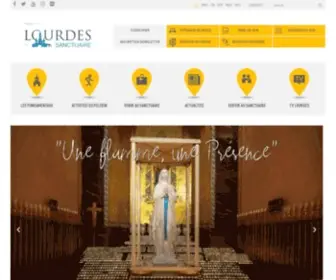 Lourdes-France.org(Bienvenue au Sanctuaire Notre) Screenshot