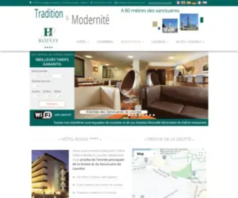 Lourdes-Roissy.com(HOTEL ROISSY 4 etoiles) Screenshot