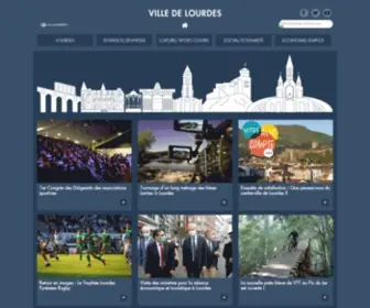 Lourdes.fr(Bienvenue sur le site internet de la Commune de Lourdes) Screenshot