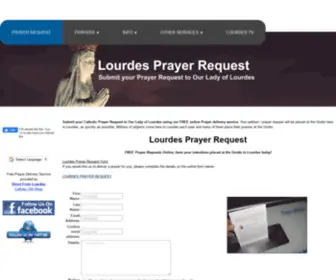 Lourdesprayerrequest.com(Lourdesprayerrequest) Screenshot