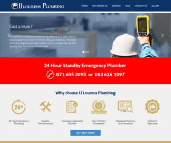 Lourens-Plumbers-Cape-Town.co.za(JJ Lourens Plumbing) Screenshot