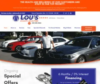 Louscarcare.com(Lou's Car Care Center) Screenshot