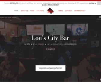 Louscitybar.com(Lou's City Bar) Screenshot