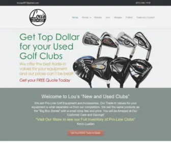 Lousgolf.com(Lou's Golf Shop Online) Screenshot