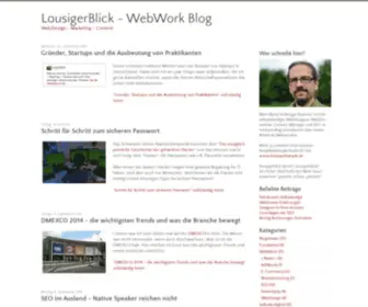 Lousigerblick.de(WebWork Blog) Screenshot