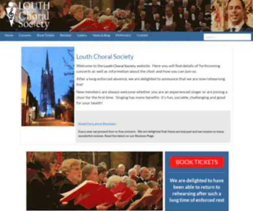 Louthchoral.co.uk(Louth Choral Society) Screenshot