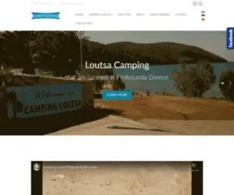 Loutsacamping.gr(Loutsa Camping Finikounda) Screenshot