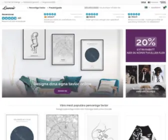 Louvenir.se(Designa dina egna tavlor online) Screenshot