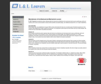 Louver1.com(About L & L Louvers) Screenshot