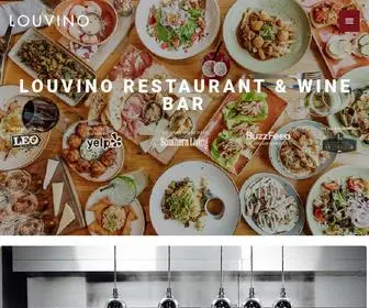 Louvino.com(Southern-Inspired Small Plate Restaurant & Wine Bar in Louisville & Fishers, IN) Screenshot