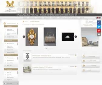Louvre-Antiquaires.com(Louvre des antiquaires) Screenshot