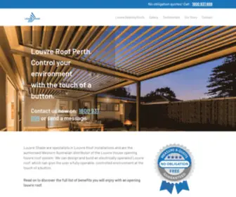 Louvreshade.com.au(Louvre Roof Specialists Perth) Screenshot