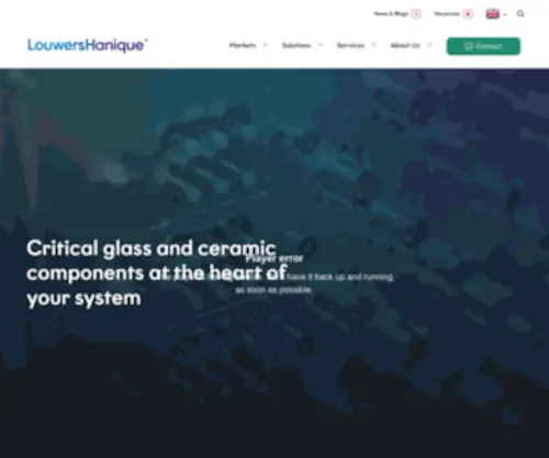 Louwershanique.com(Total solutions in glass and ceramics) Screenshot