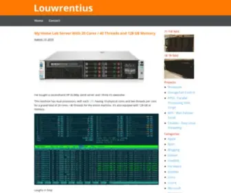 Louwrentius.com(Louwrentius) Screenshot