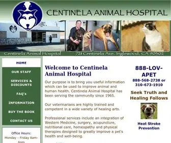 Lovapet.com(Centinela Animal Hospital) Screenshot