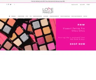 Love-Makeup.co.uk(Love Makeup UK official stockists of premium and) Screenshot