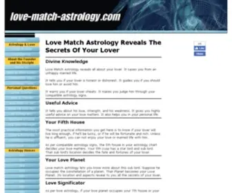 Love-Match-Astrology.com(Love Match Astrology warns if your Lover) Screenshot