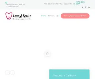 Love2Smiledental.com(Love 2 Smile Dental) Screenshot