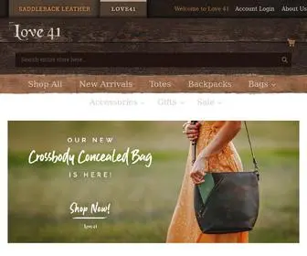 Love41.com(Women's Leather Backpacks) Screenshot